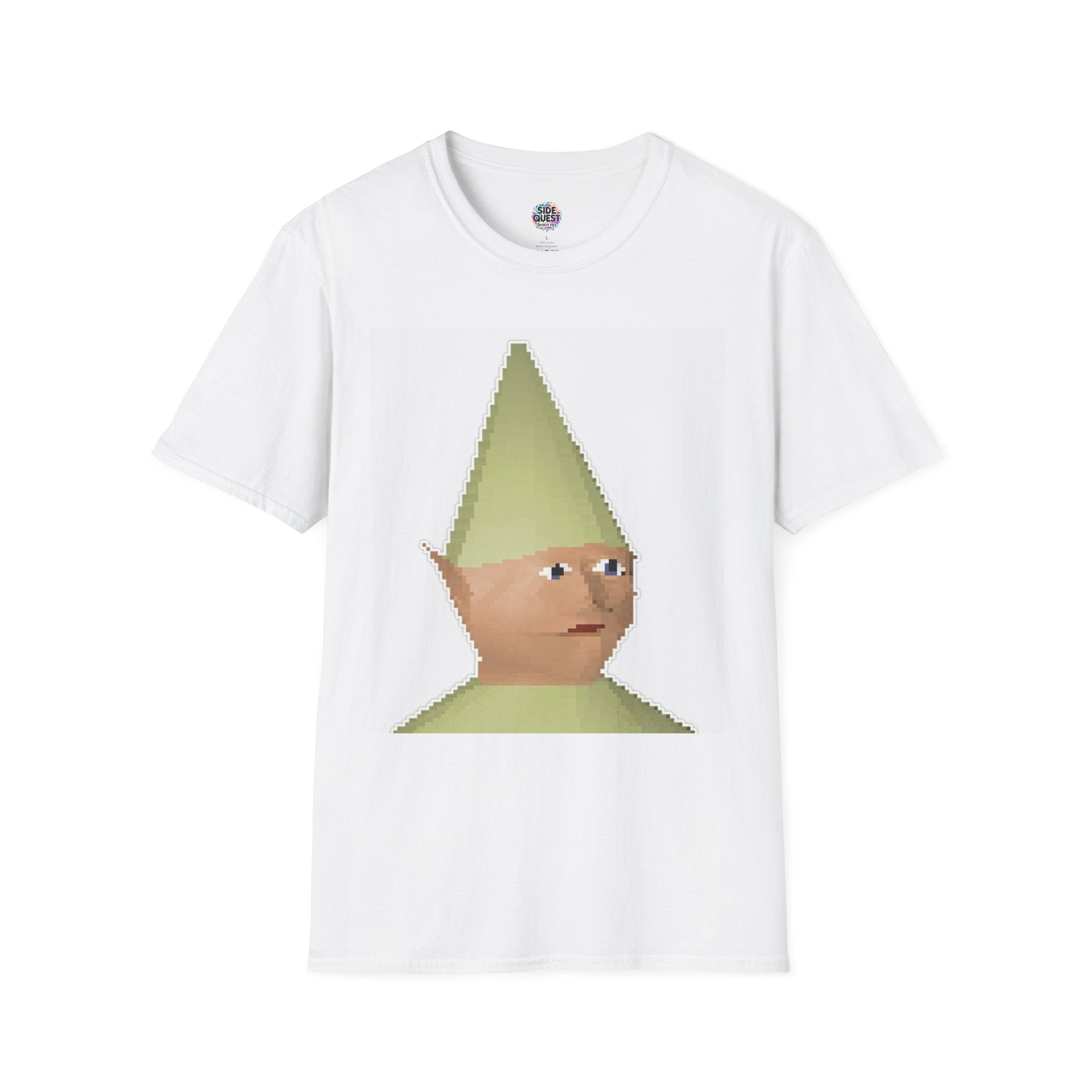 T-Shirt — Pixel Gnome Face Graphic Tee
